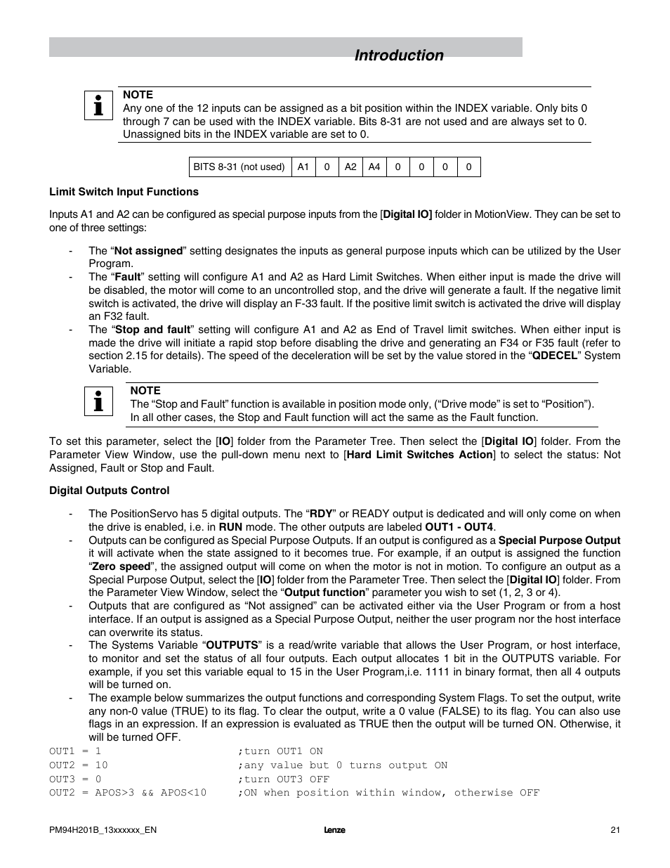 Introduction | Lenze E94P PositionServo with MVOB User Manual | Page 23 / 140