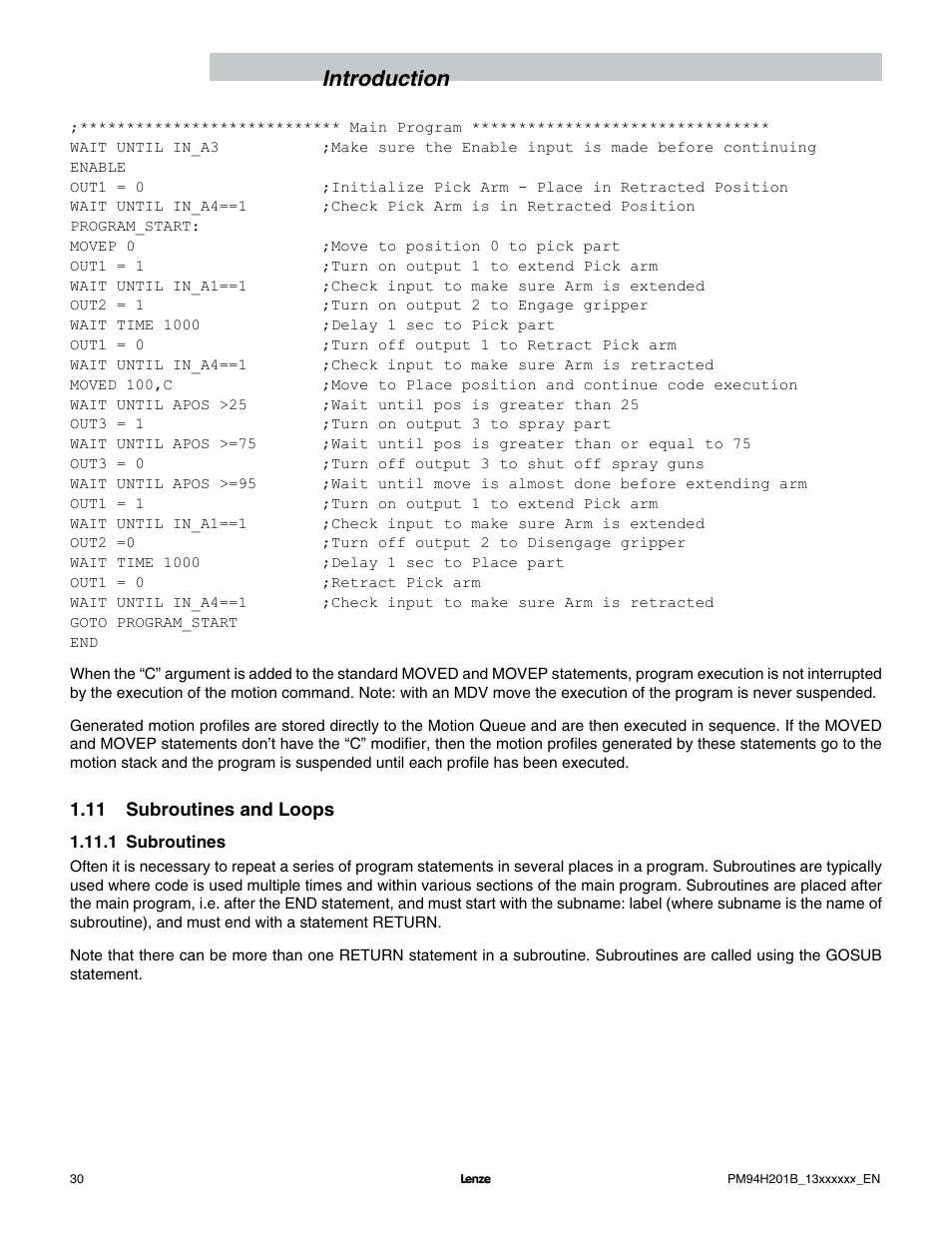 Introduction | Lenze E94P PositionServo with MVOB User Manual | Page 32 / 140