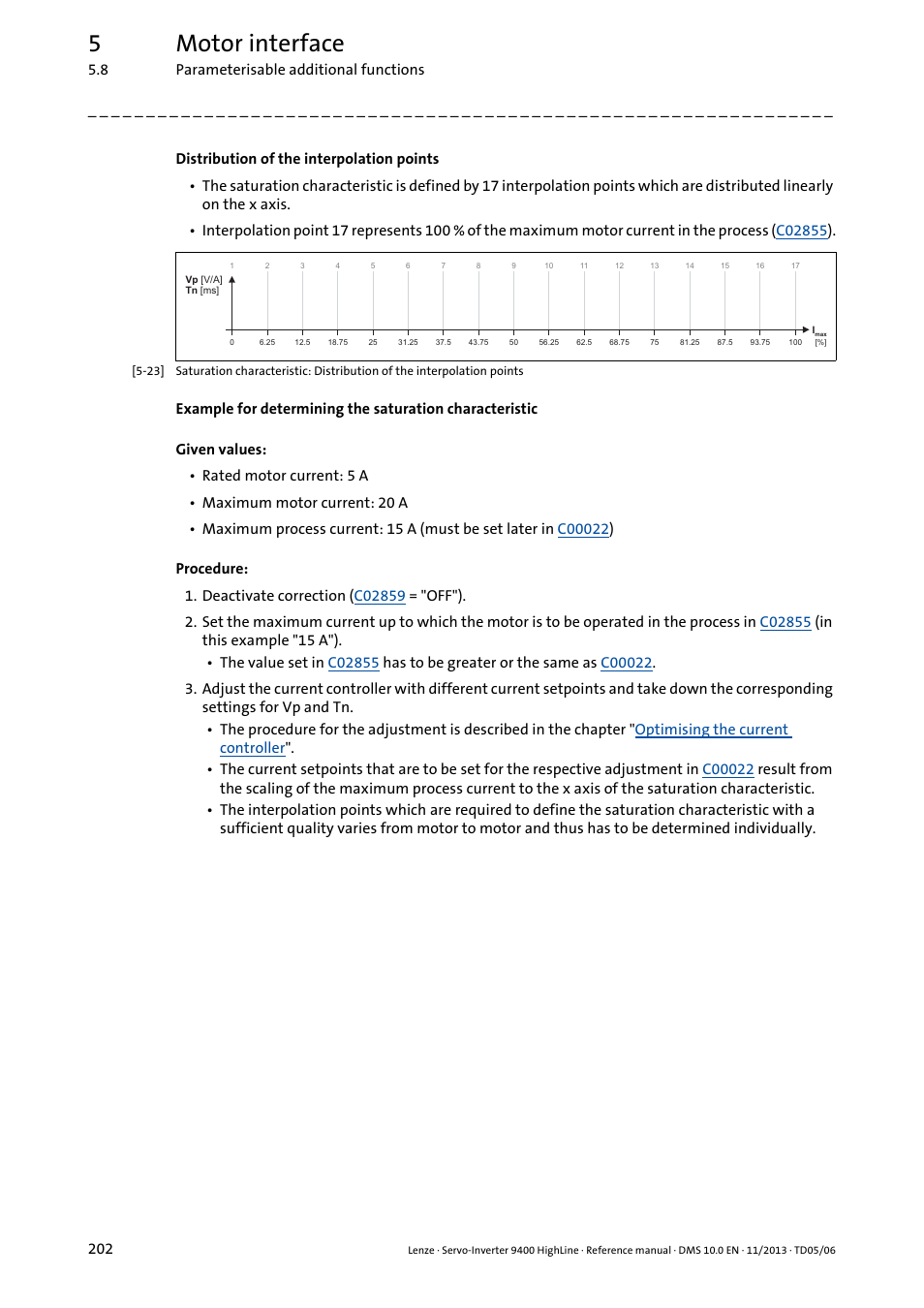 5motor interface | Lenze 9400 User Manual | Page 202 / 954