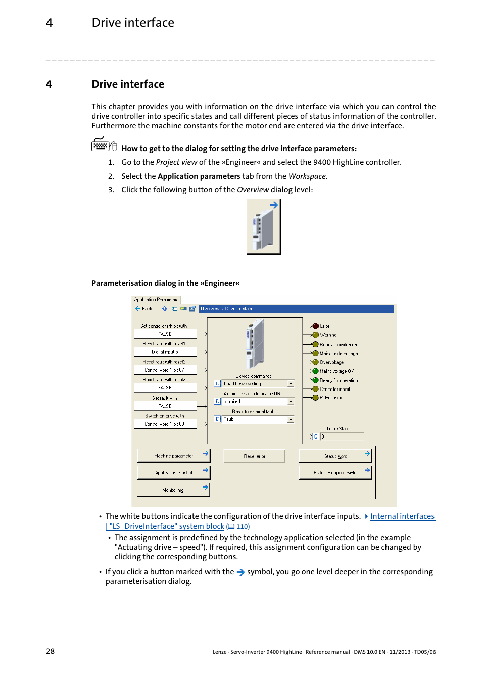 4 drive interface, Drive interface, 4drive interface | Lenze 9400 User Manual | Page 28 / 954