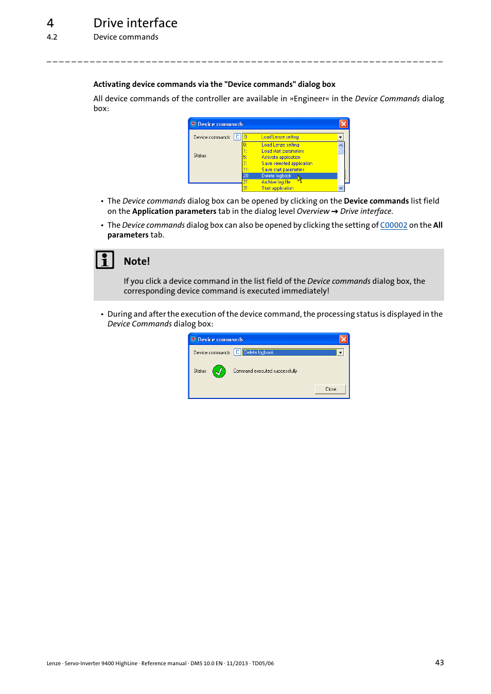 4drive interface | Lenze 9400 User Manual | Page 43 / 954