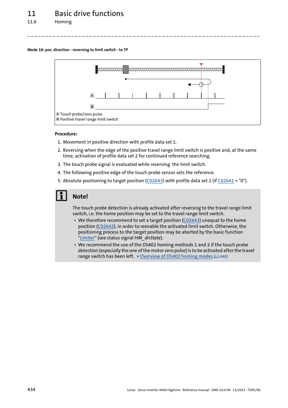 11 basic drive functions | Lenze 9400 User Manual | Page 434 / 954