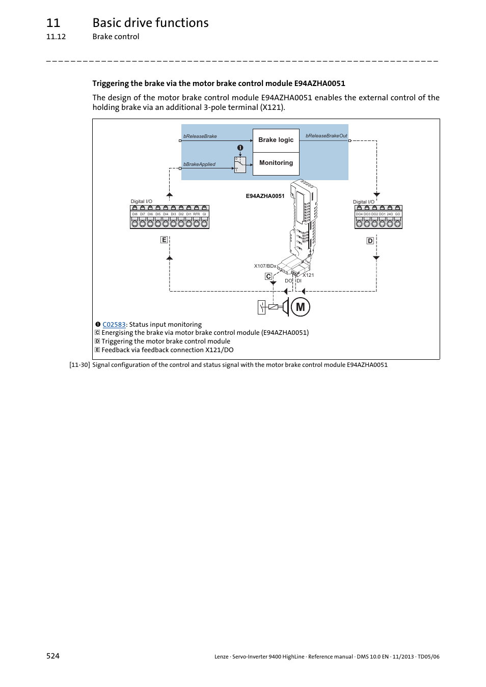 11 basic drive functions | Lenze 9400 User Manual | Page 524 / 954