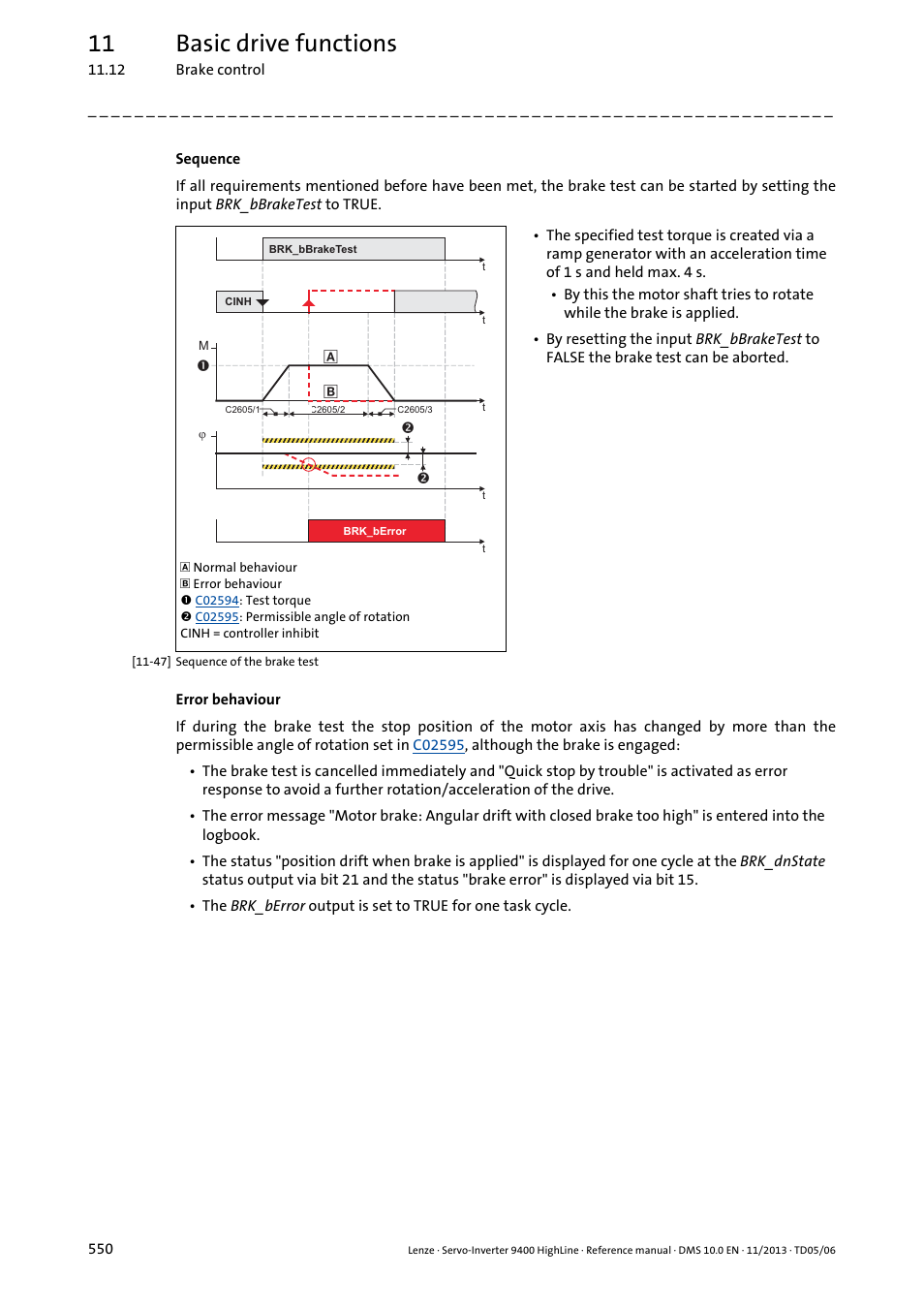 11 basic drive functions | Lenze 9400 User Manual | Page 550 / 954