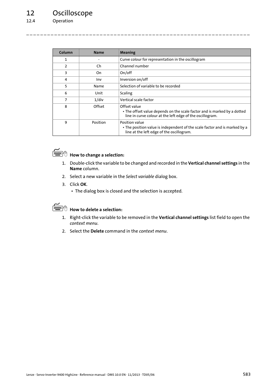 12 oscilloscope | Lenze 9400 User Manual | Page 583 / 954