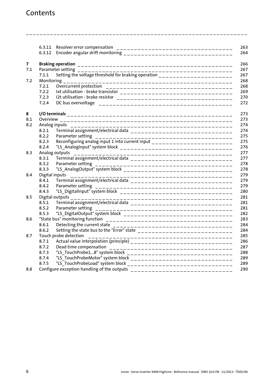 Lenze 9400 User Manual | Page 6 / 954