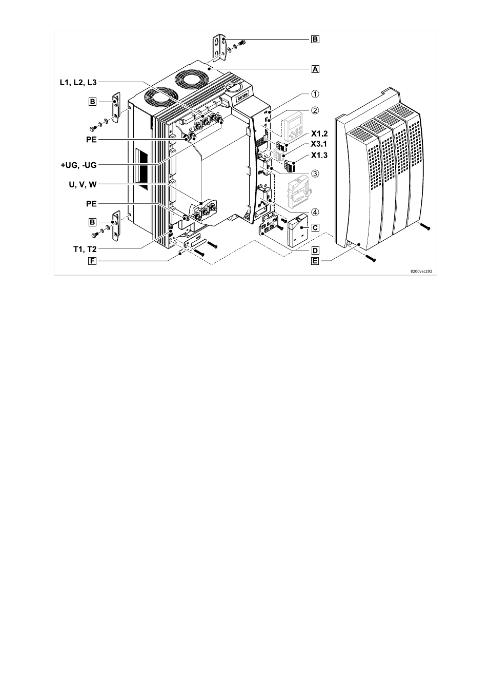 Lenze 8200 vector 15kW-30kW User Manual | Page 4 / 23