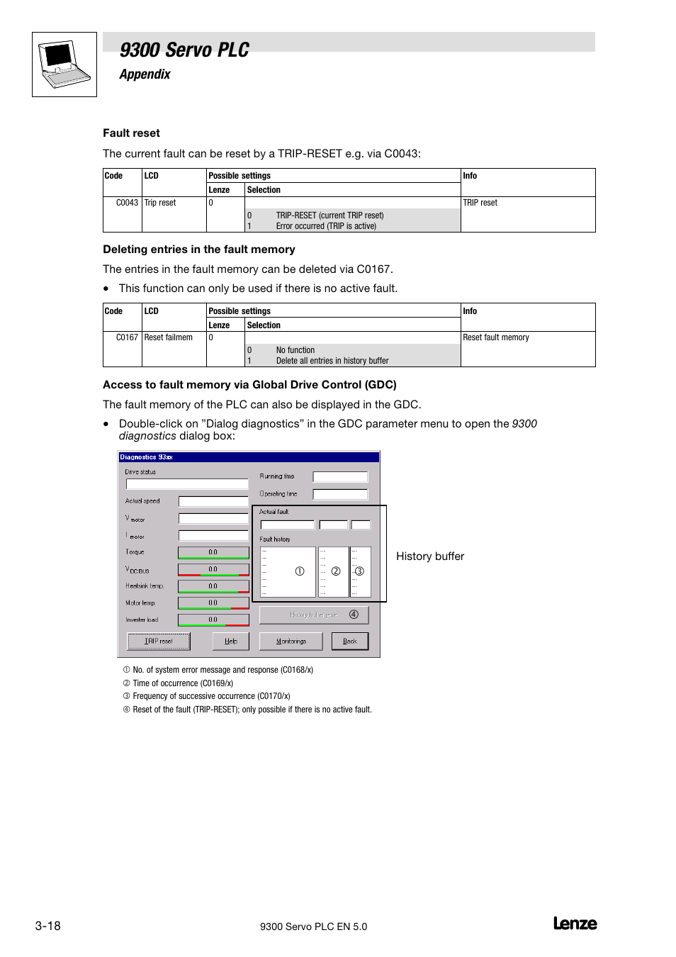 9300 servo plc, Appendix | Lenze Drive PLC Developer Studio 9300 Servo PLC (V8.x) User Manual | Page 120 / 167