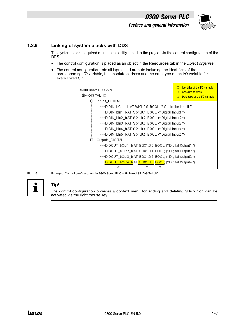 Linking of system blocks with dds, 9300 servo plc | Lenze Drive PLC Developer Studio 9300 Servo PLC (V8.x) User Manual | Page 13 / 167