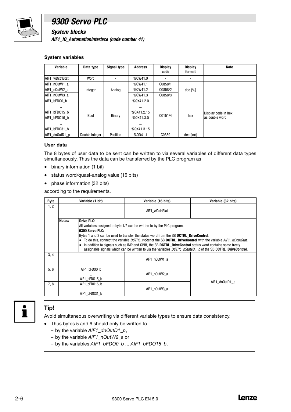 9300 servo plc, System blocks | Lenze Drive PLC Developer Studio 9300 Servo PLC (V8.x) User Manual | Page 20 / 167