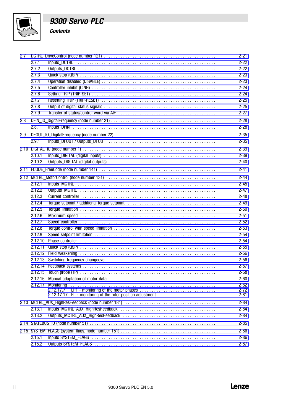 9300 servo plc | Lenze Drive PLC Developer Studio 9300 Servo PLC (V8.x) User Manual | Page 4 / 167
