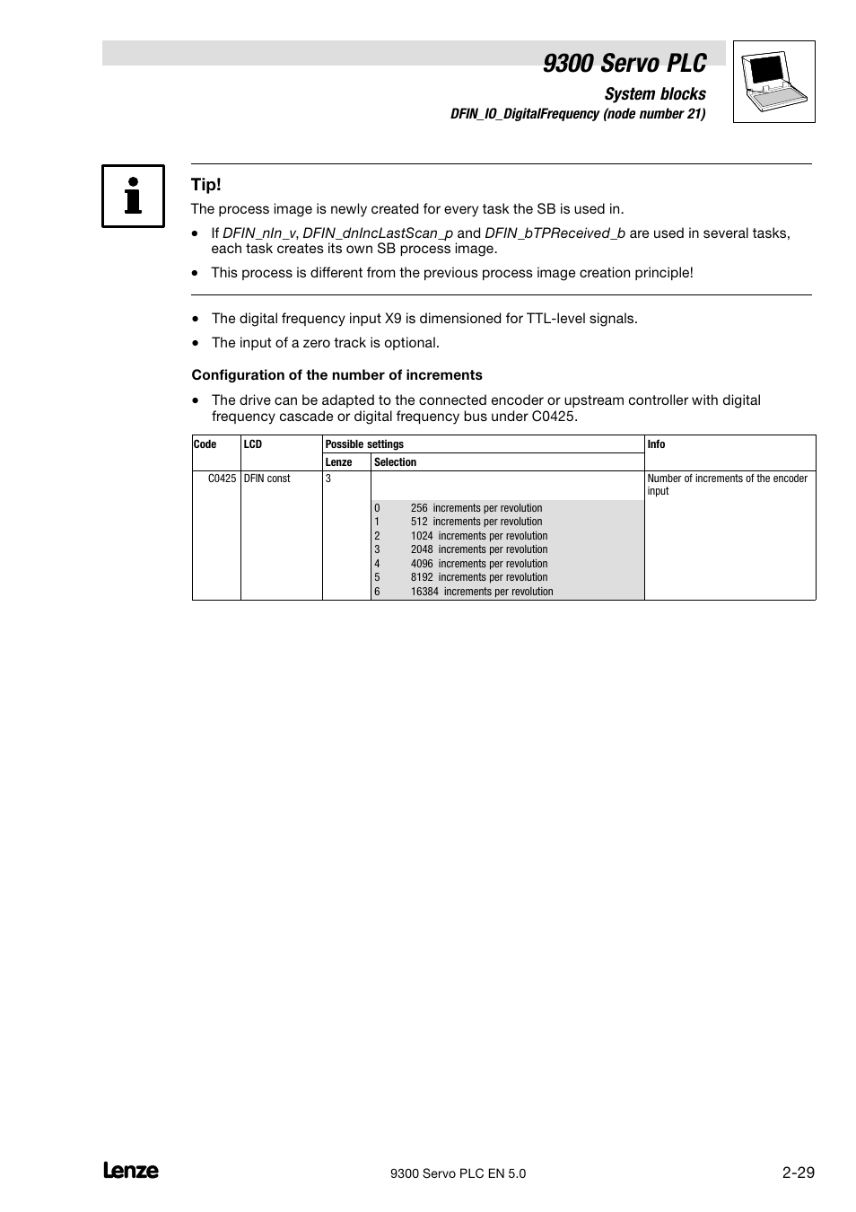 9300 servo plc, System blocks | Lenze Drive PLC Developer Studio 9300 Servo PLC (V8.x) User Manual | Page 43 / 167