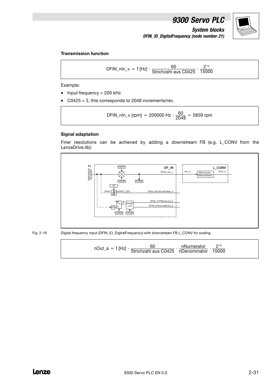9300 servo plc, System blocks | Lenze Drive PLC Developer Studio 9300 Servo PLC (V8.x) User Manual | Page 45 / 167