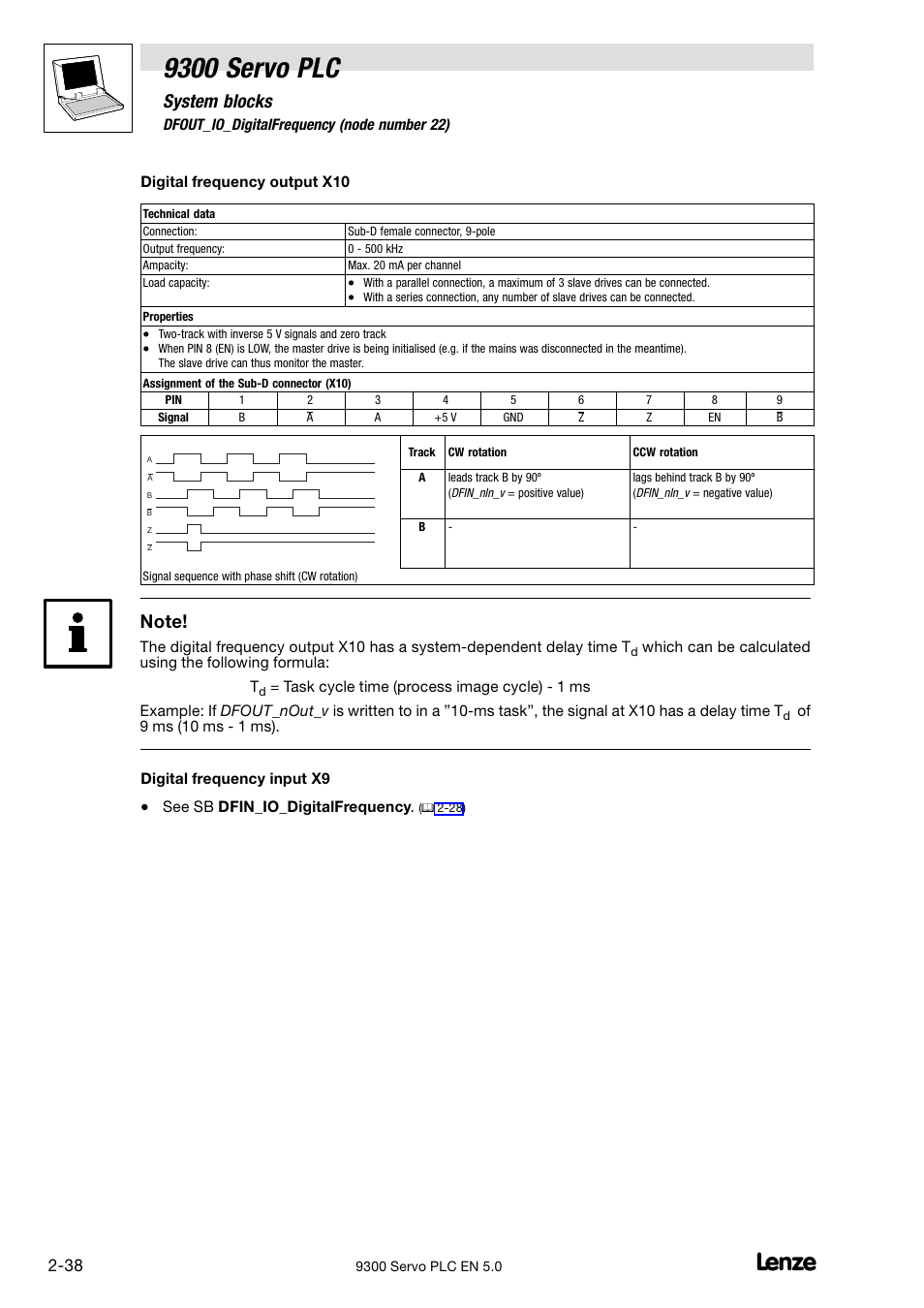 9300 servo plc, System blocks | Lenze Drive PLC Developer Studio 9300 Servo PLC (V8.x) User Manual | Page 52 / 167