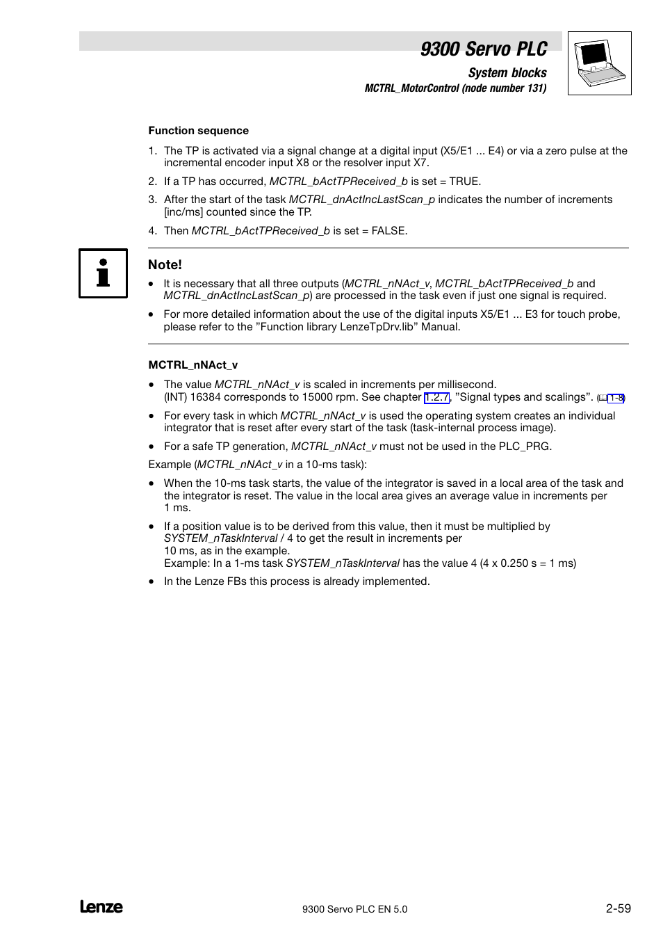 9300 servo plc | Lenze Drive PLC Developer Studio 9300 Servo PLC (V8.x) User Manual | Page 73 / 167