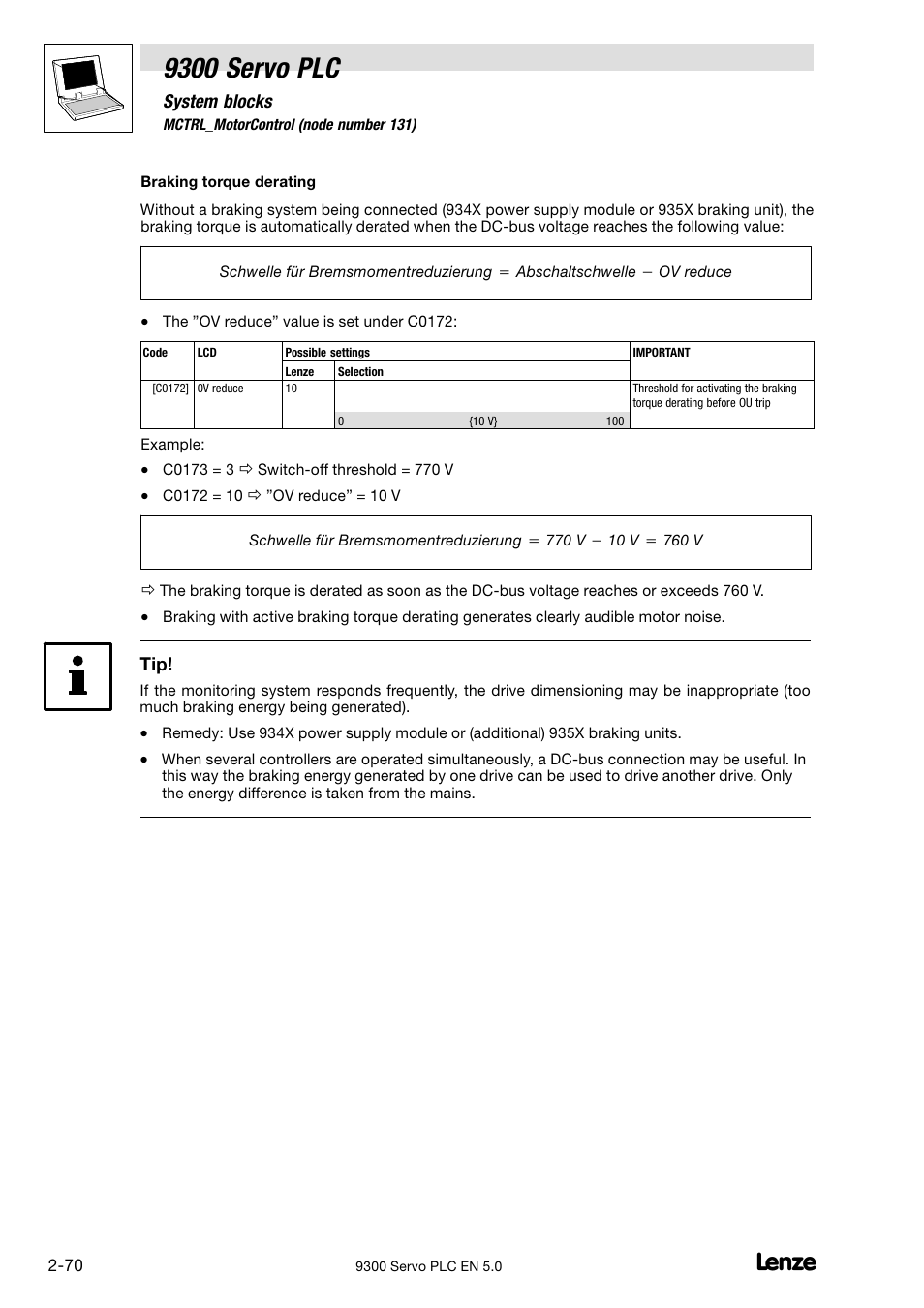 9300 servo plc | Lenze Drive PLC Developer Studio 9300 Servo PLC (V8.x) User Manual | Page 84 / 167