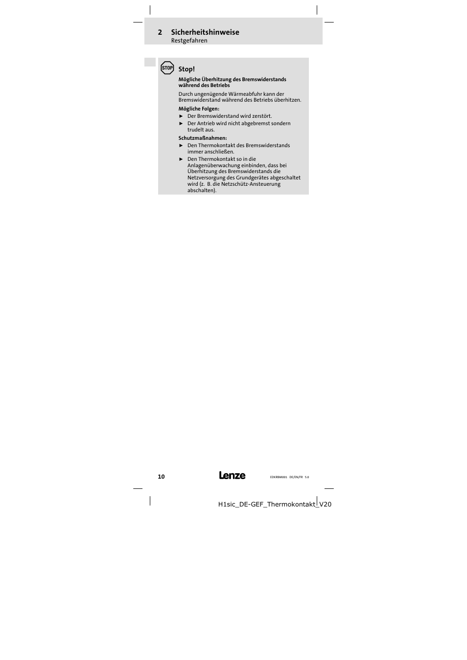 Lenze ERBMxxxRxxxW User Manual | Page 10 / 68