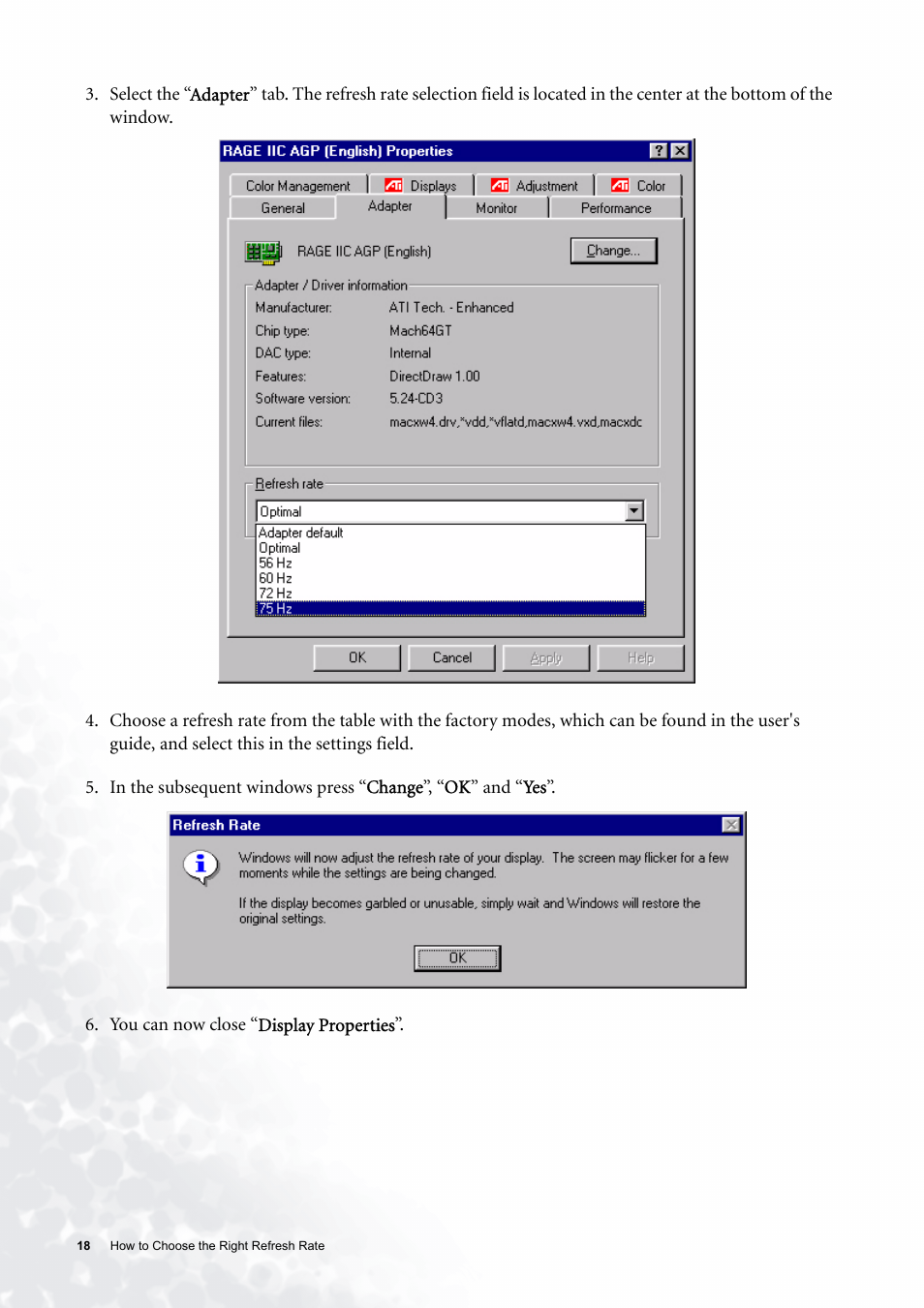 BenQ FP531 User Manual | Page 18 / 32