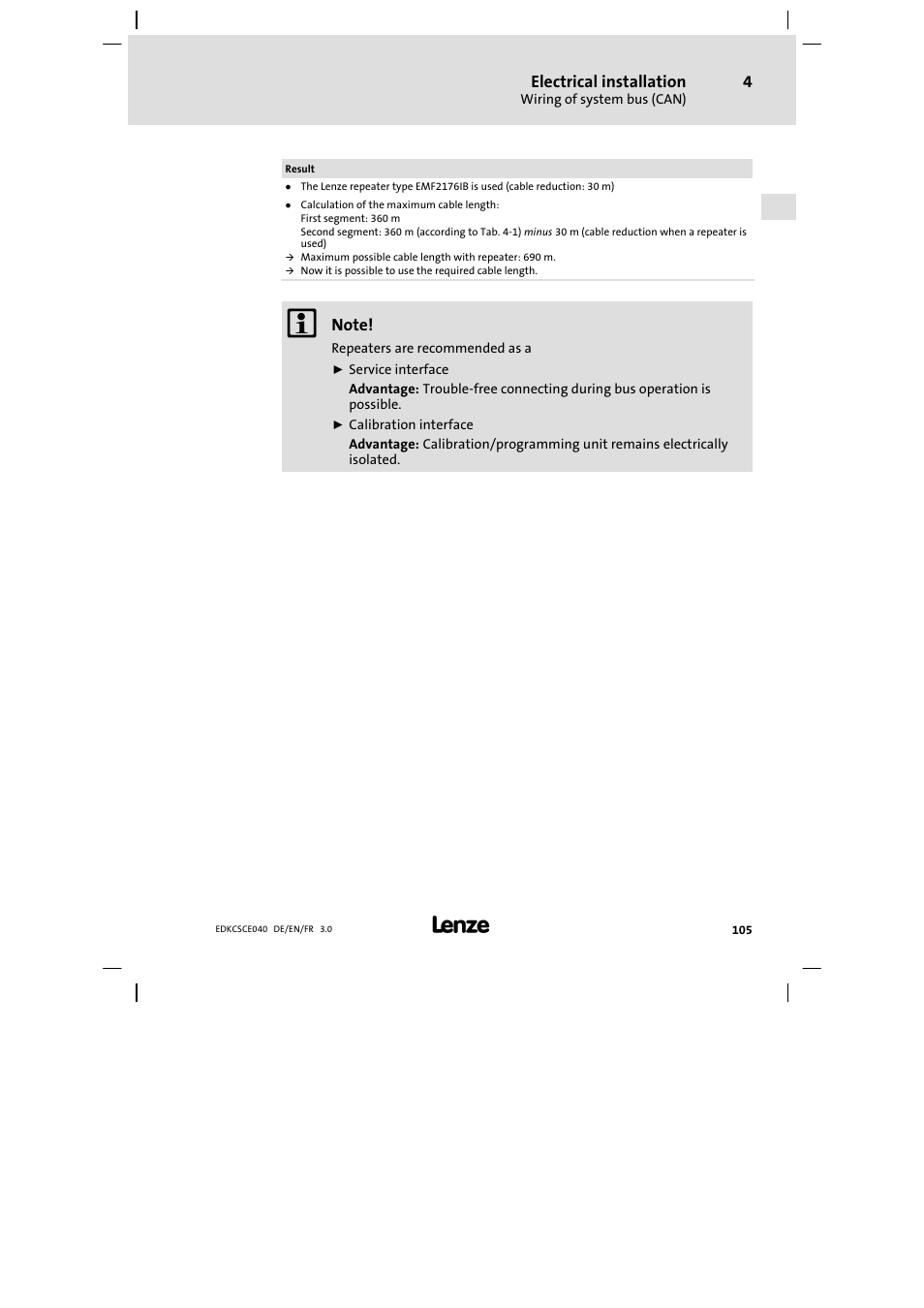 Lenze ECSCExxx User Manual | Page 105 / 164