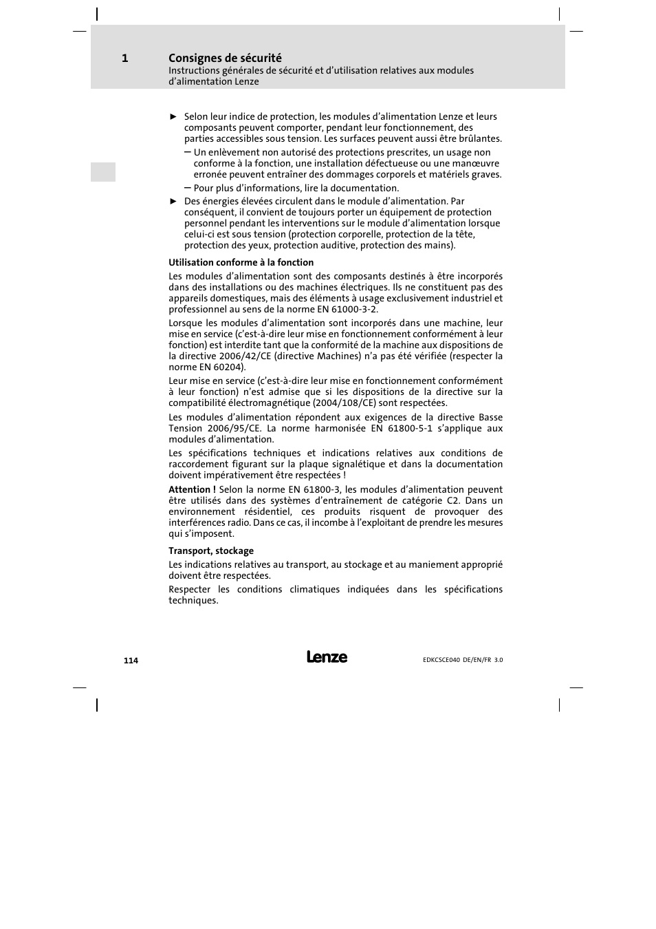 Lenze ECSCExxx User Manual | Page 114 / 164