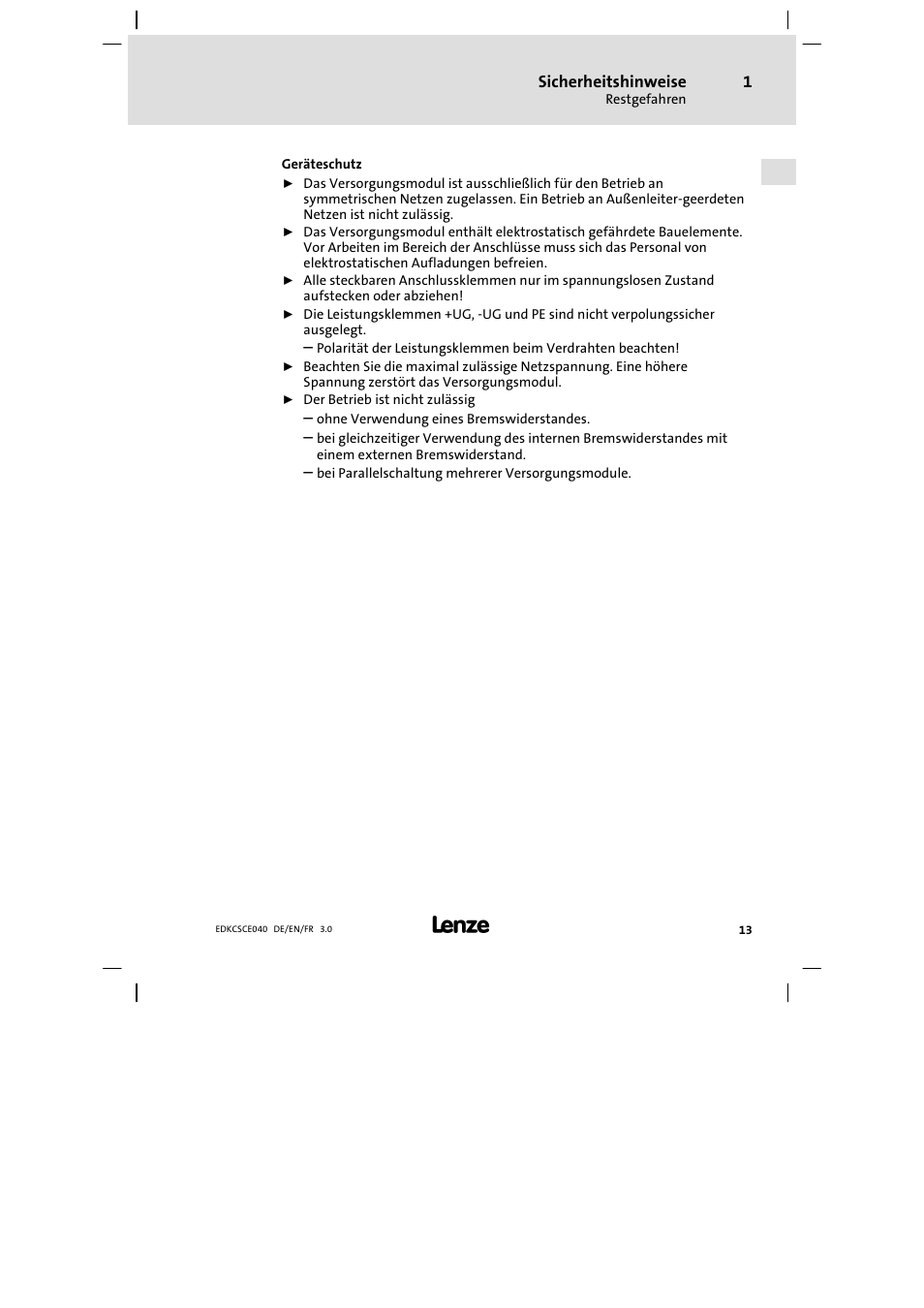 Lenze ECSCExxx User Manual | Page 13 / 164