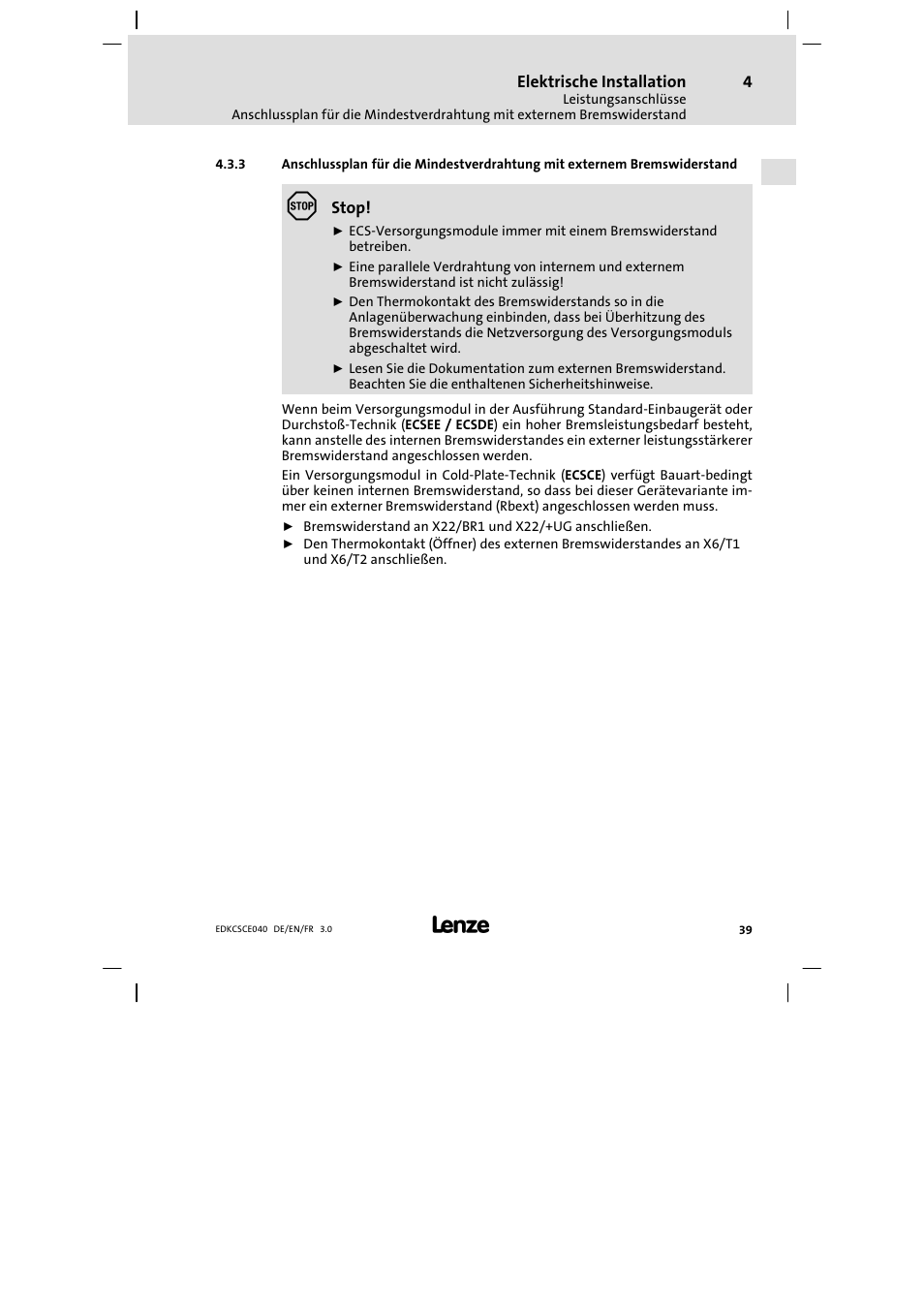 Lenze ECSCExxx User Manual | Page 39 / 164