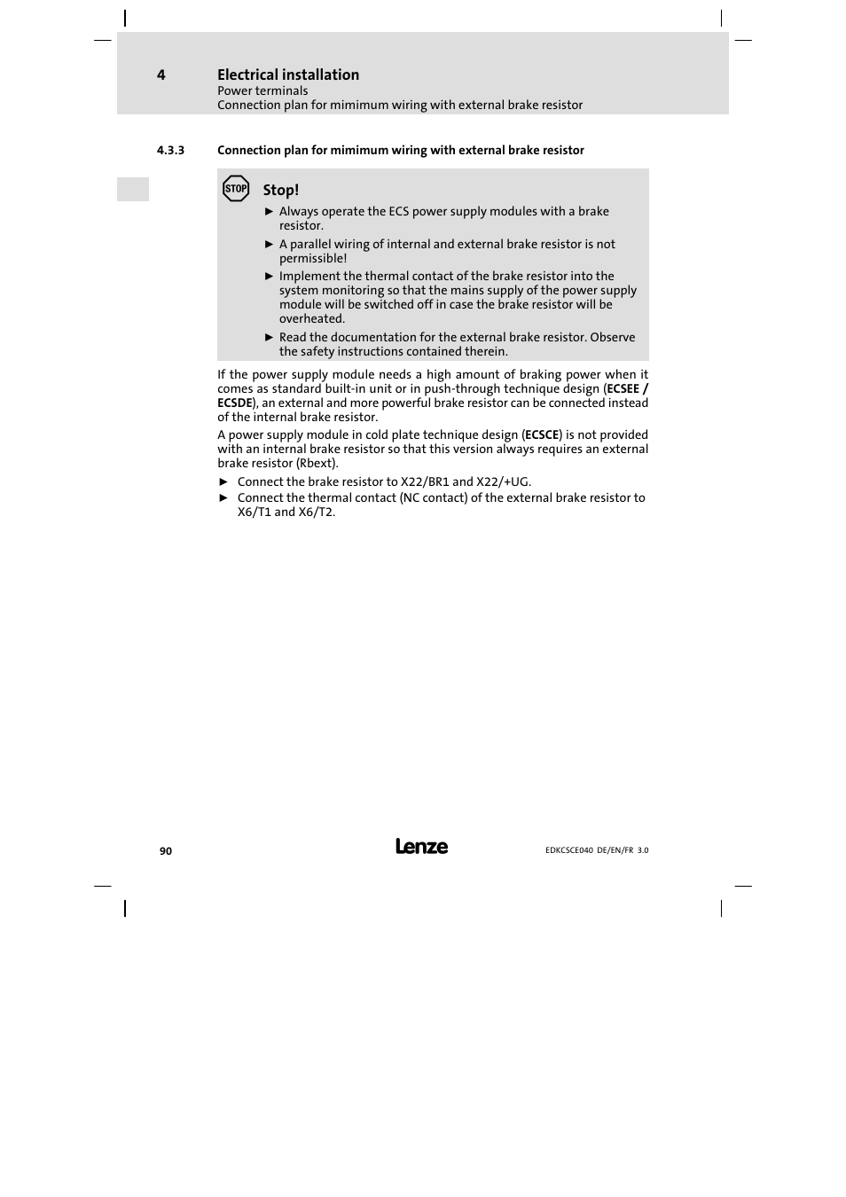 Lenze ECSCExxx User Manual | Page 90 / 164