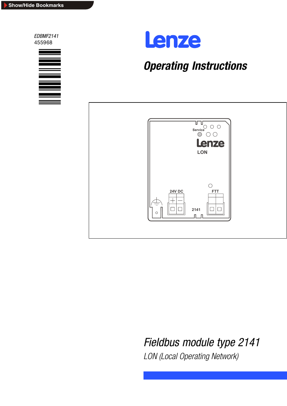Lenze EMF2141IB User Manual | 90 pages