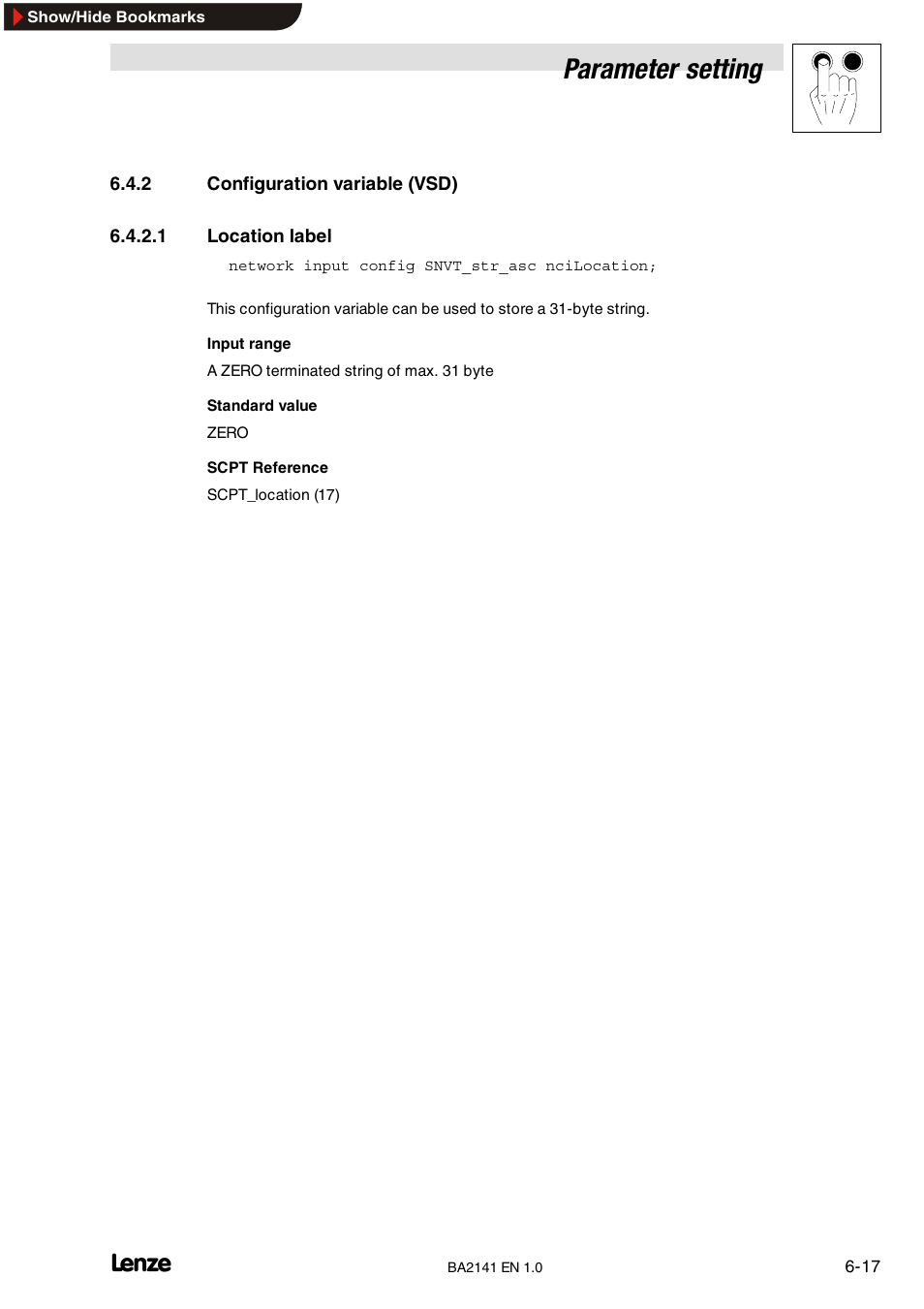7 rated speed value, Rated speed value, Parameter setting | Lenze EMF2141IB User Manual | Page 39 / 90