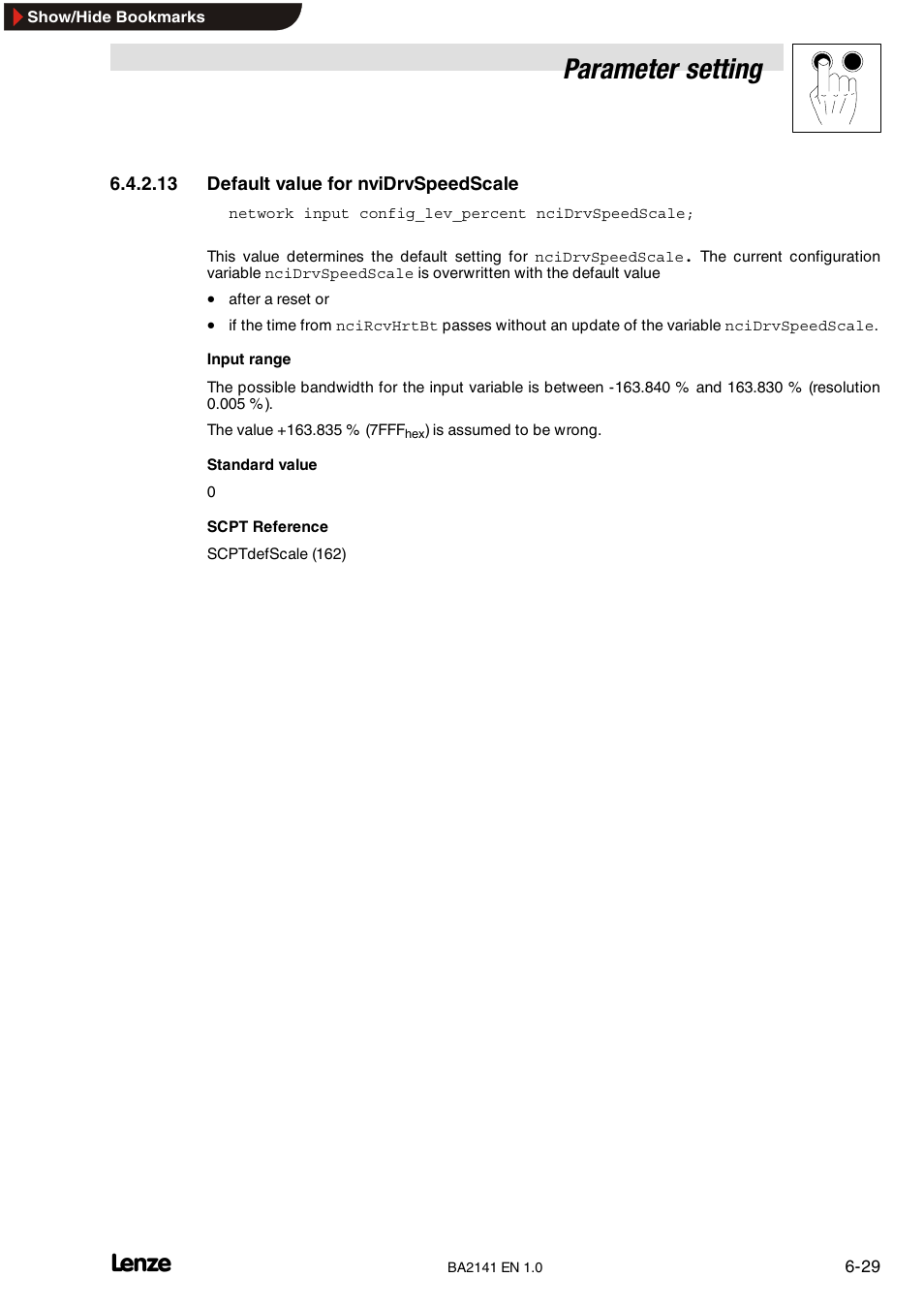 2 control word for 82xx, Control word for 82xx, Parameter setting | Lenze EMF2141IB User Manual | Page 51 / 90