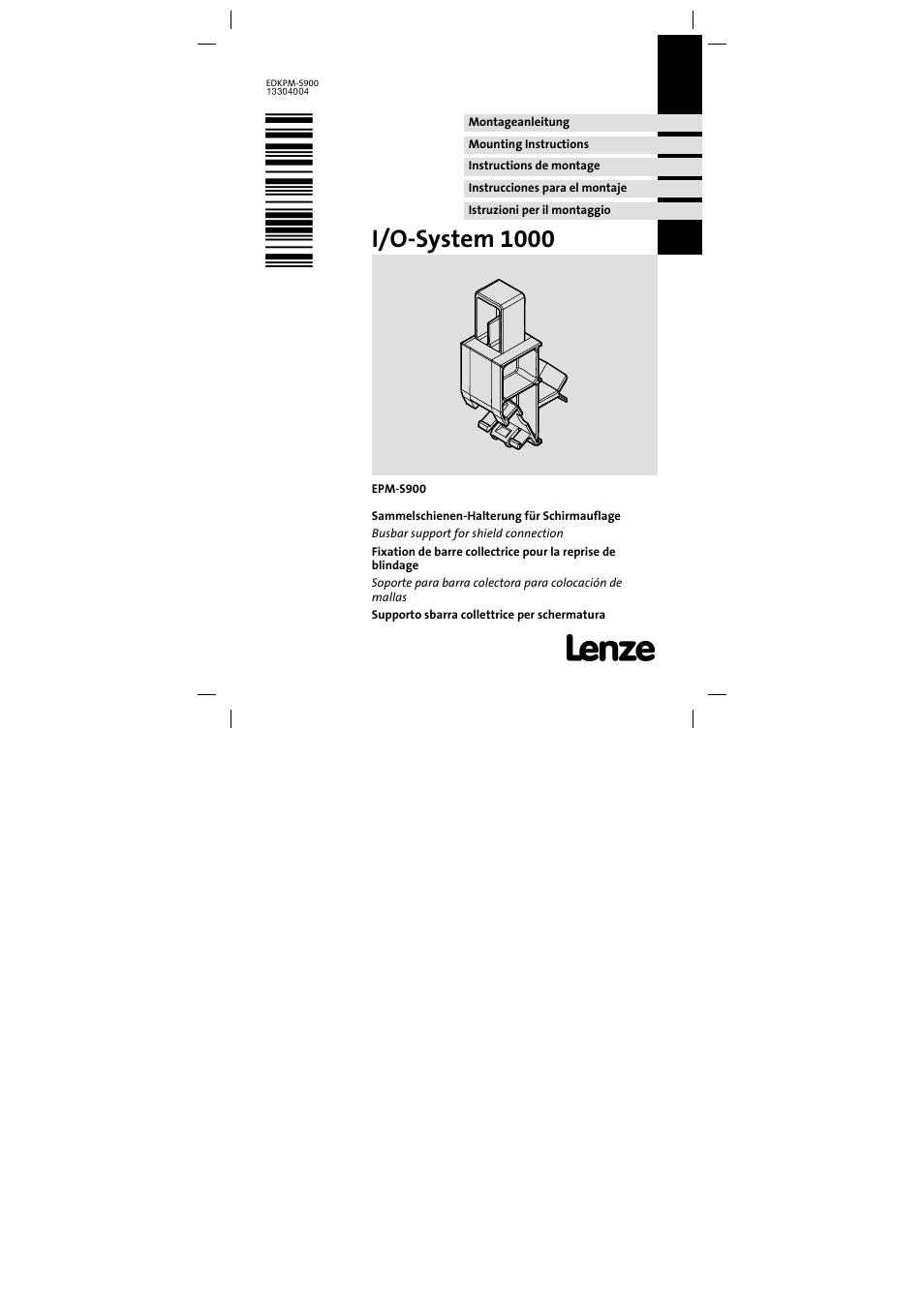 Lenze EPM-S900 User Manual | 4 pages