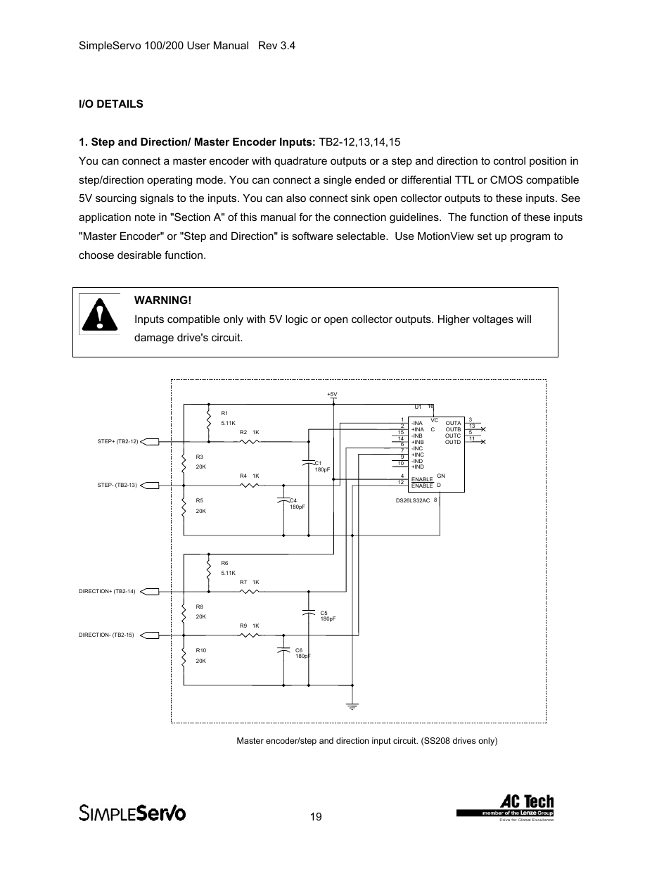 I/o details | Lenze SS208AC User Manual | Page 19 / 31
