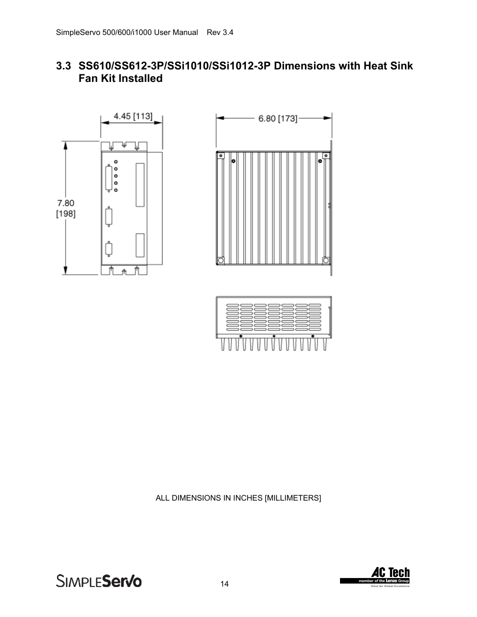 Lenze IMSS500+ Simple Servo 500 600 i1000 User Manual | Page 14 / 83