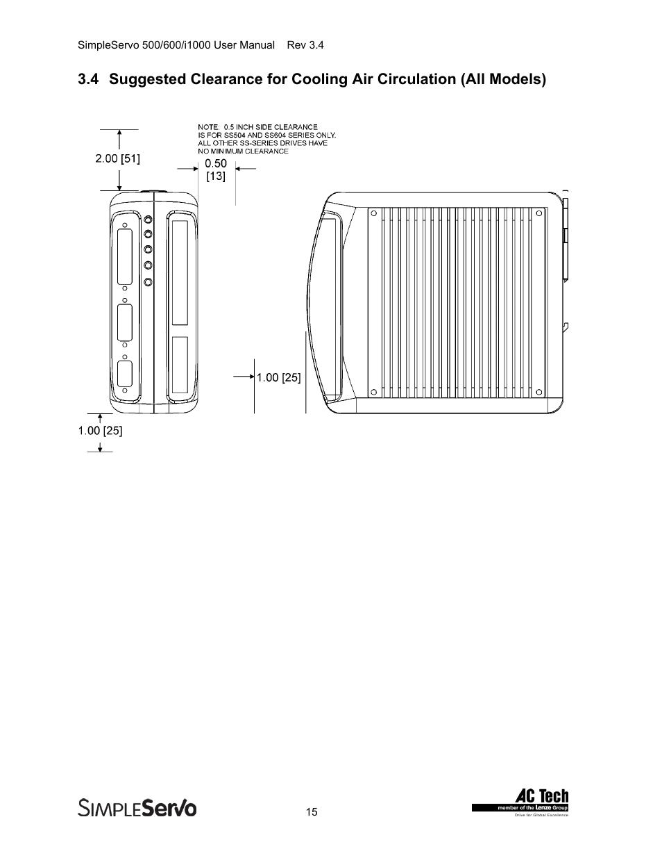 Lenze IMSS500+ Simple Servo 500 600 i1000 User Manual | Page 15 / 83