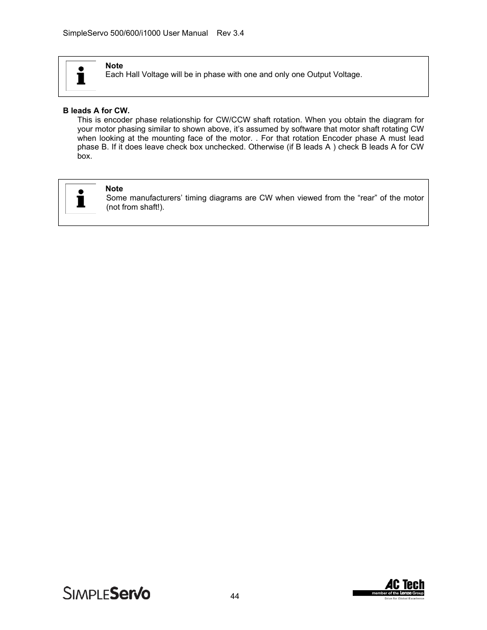 Lenze IMSS500+ Simple Servo 500 600 i1000 User Manual | Page 44 / 83