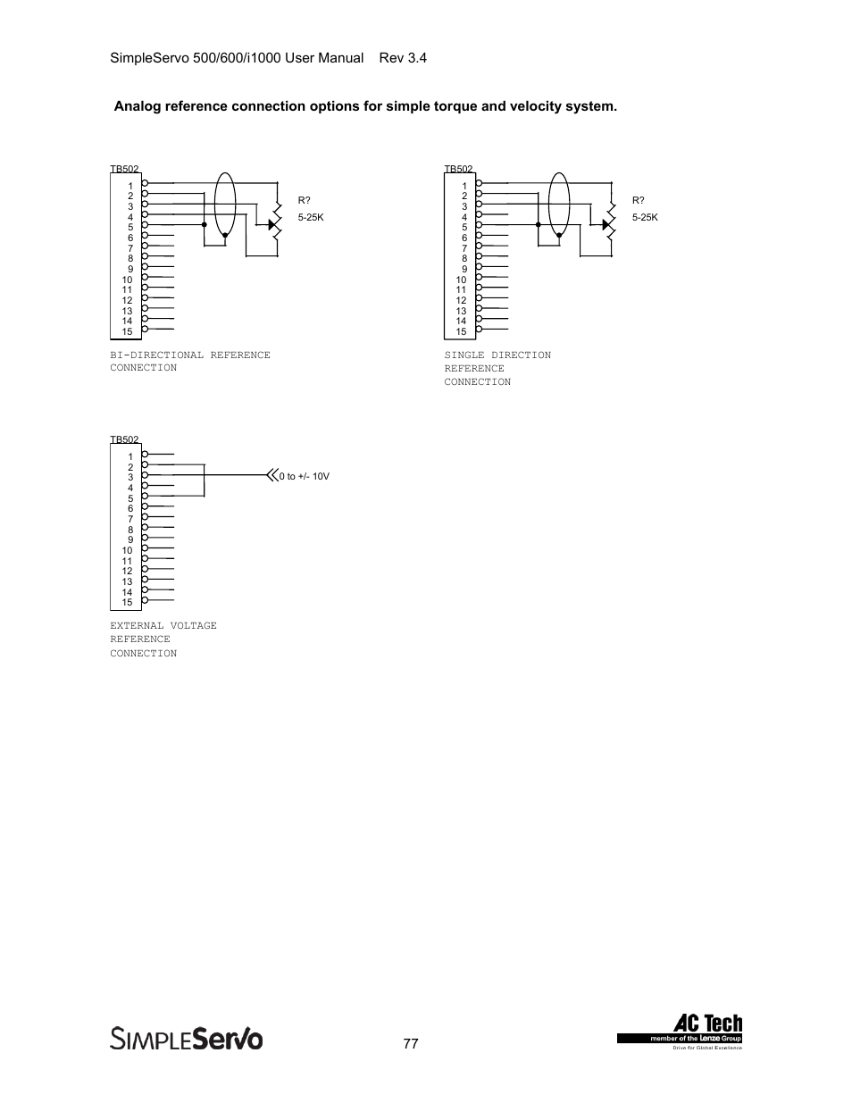 Lenze IMSS500+ Simple Servo 500 600 i1000 User Manual | Page 77 / 83