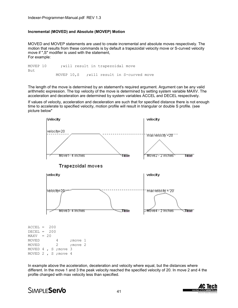 Lenze PMSS1000 Simple Servo User Manual | Page 41 / 72