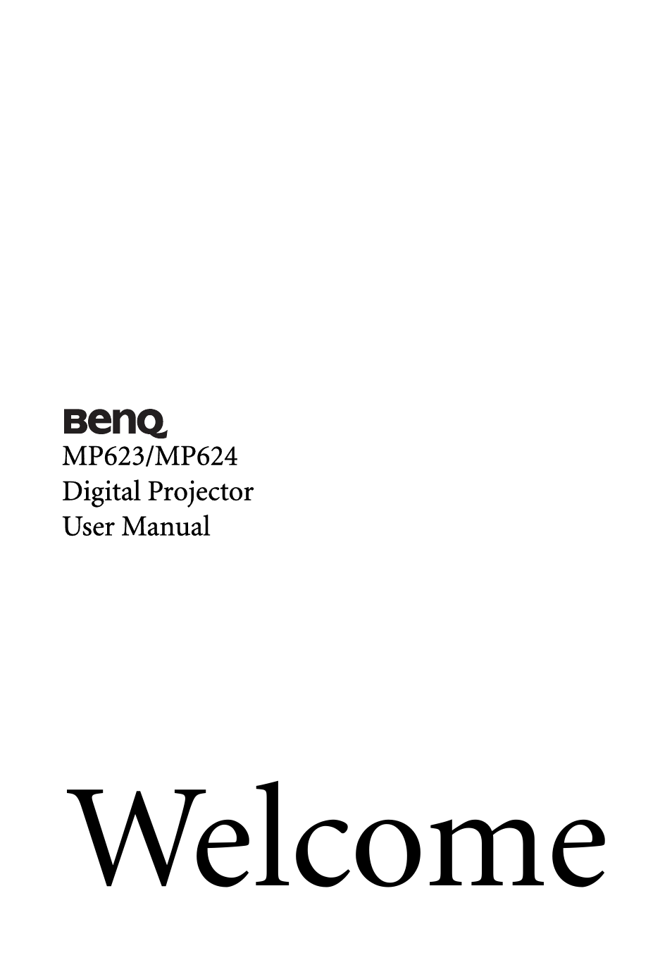 BenQ MP624 User Manual | 62 pages