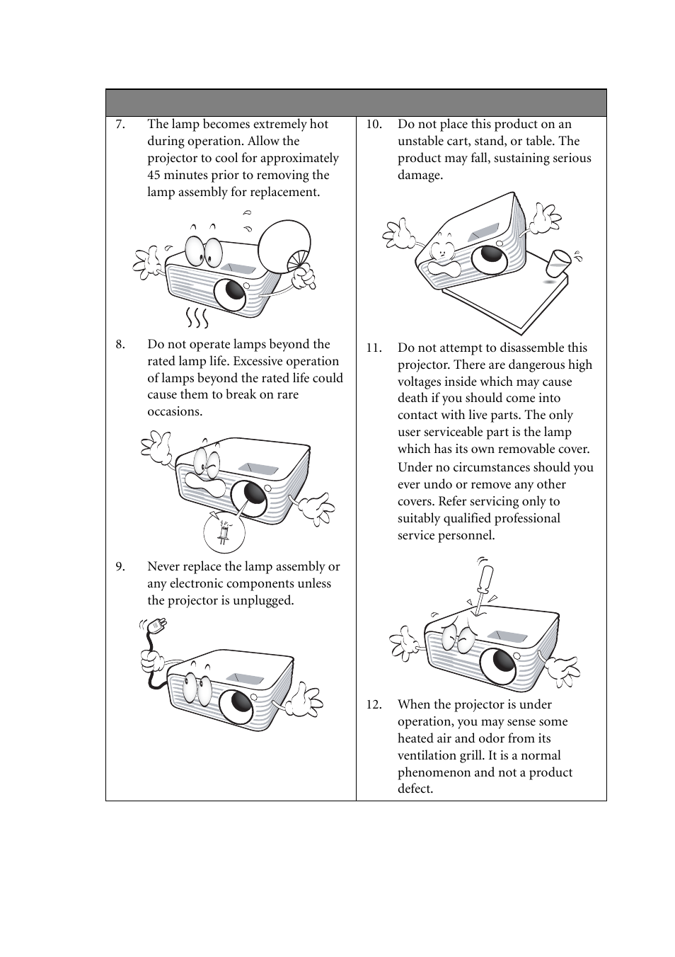BenQ MP624 User Manual | Page 4 / 62