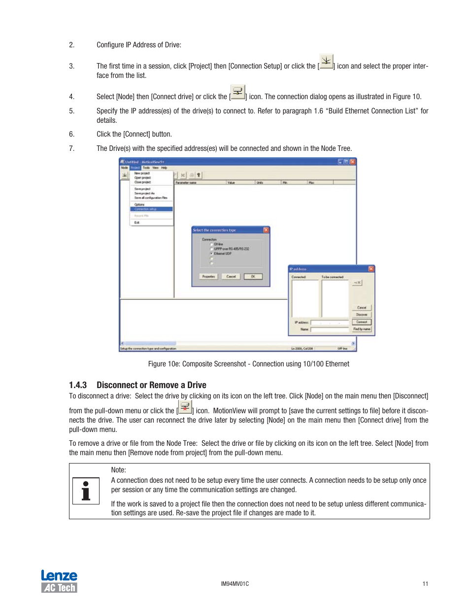 Lenze IM94MV01C User Manual | Page 13 / 23