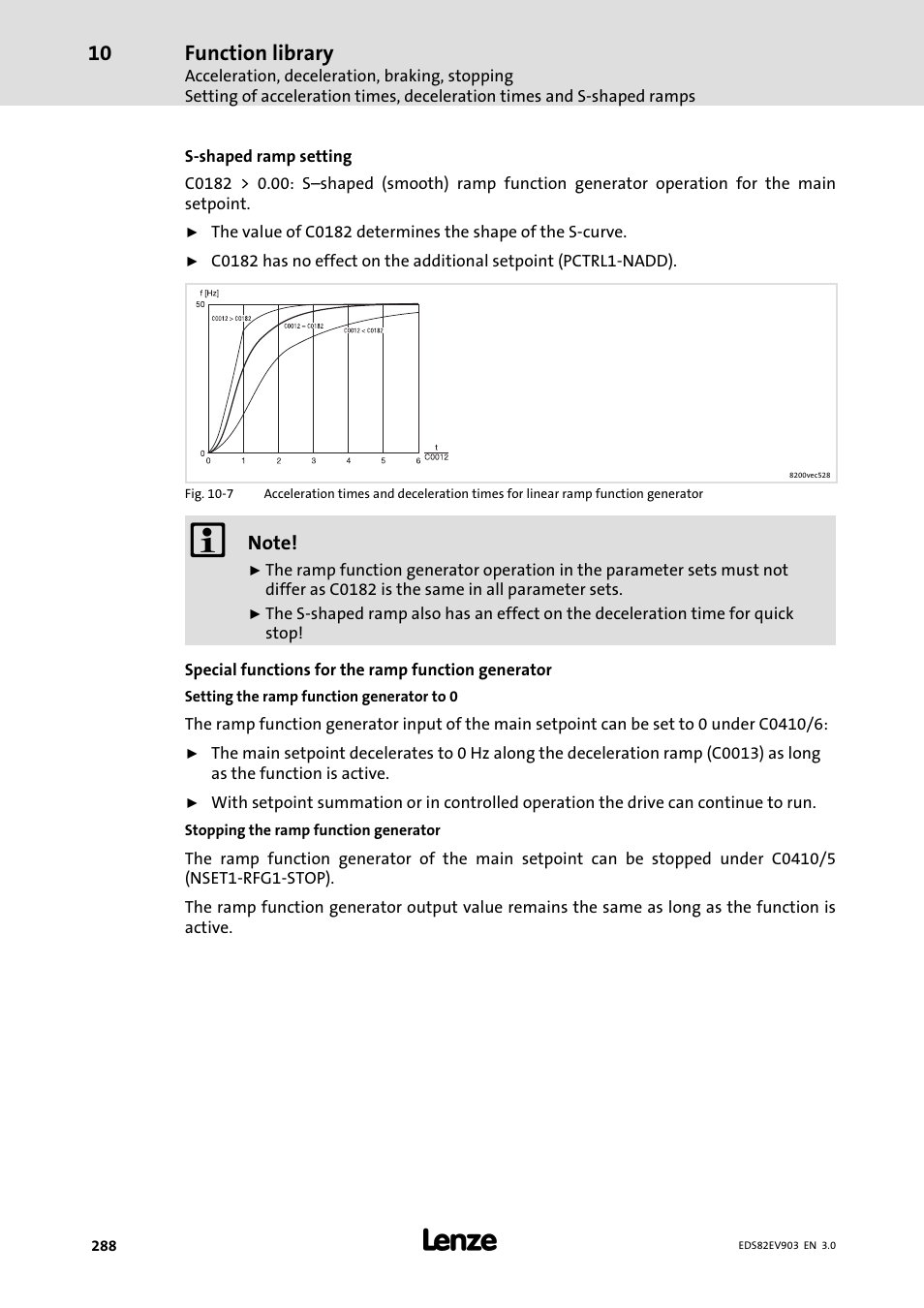 Function library | Lenze E82xVxxxKxxxxx User Manual | Page 288 / 548