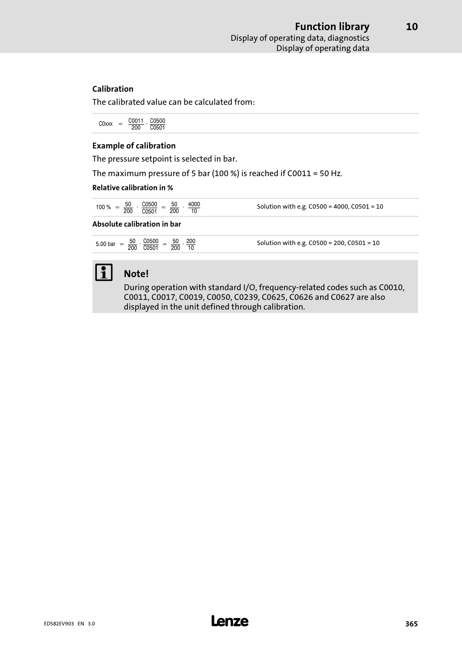 Function library | Lenze E82xVxxxKxxxxx User Manual | Page 365 / 548