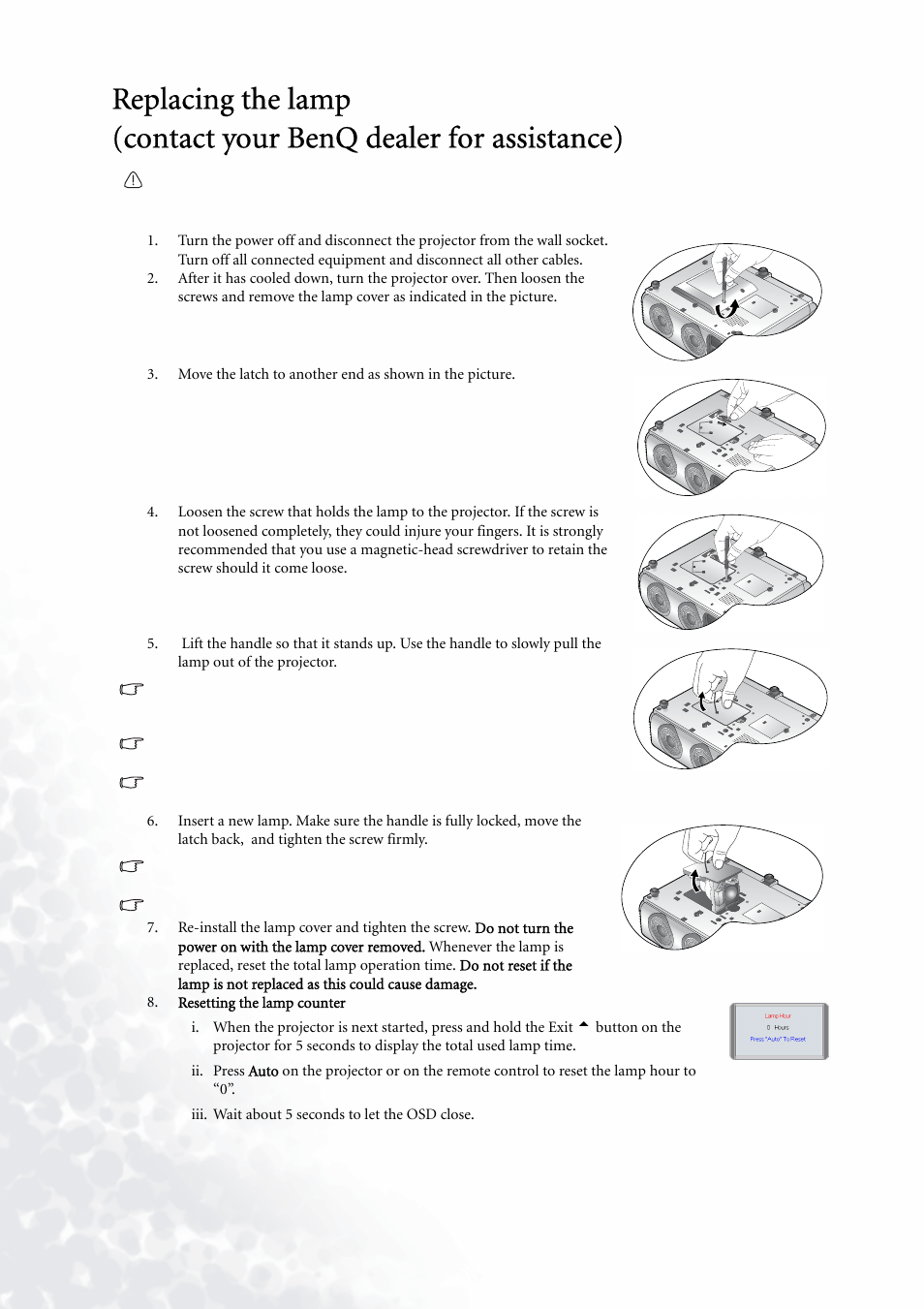 BenQ PE5120 User Manual | Page 30 / 35