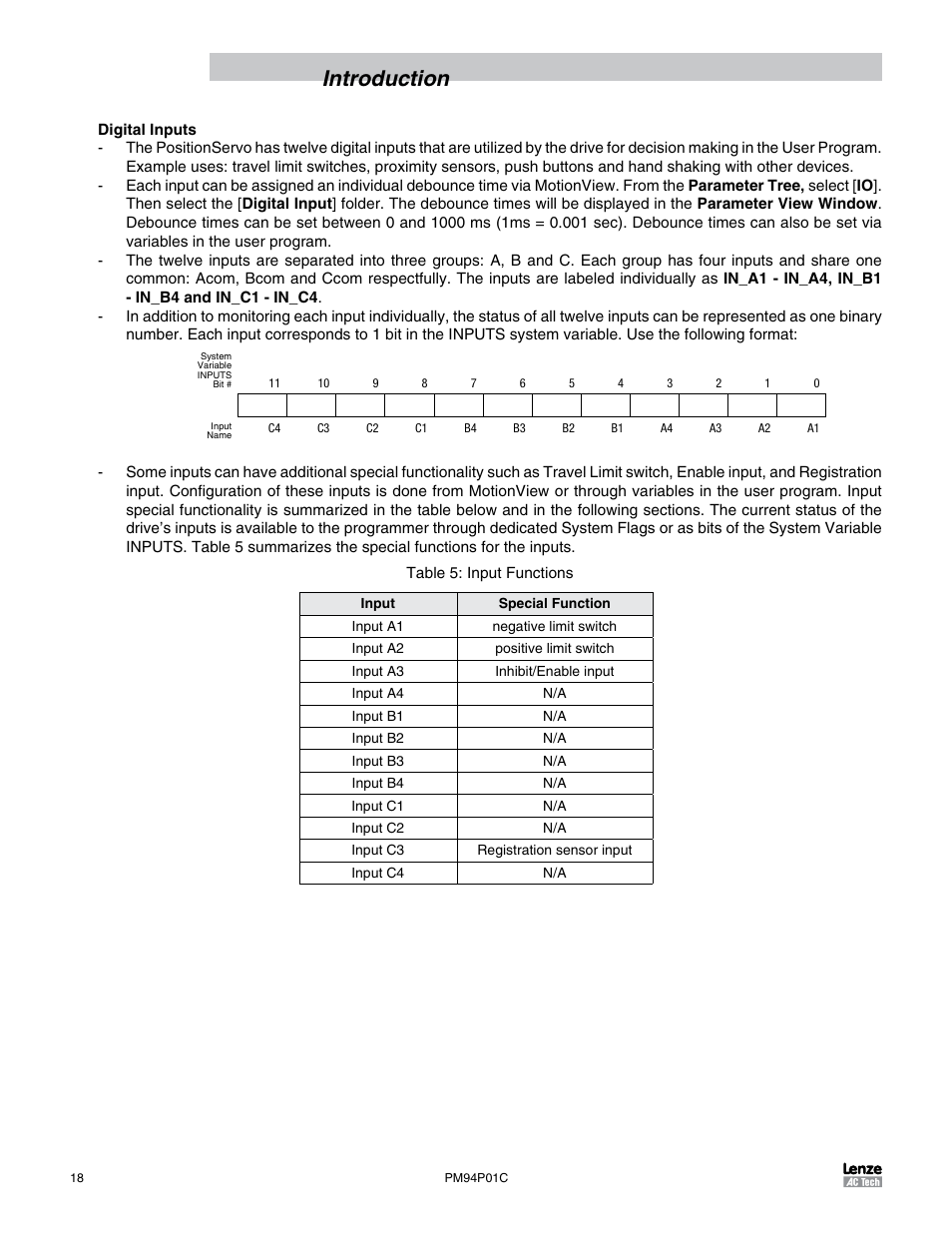 Introduction | Lenze PM94P01C User Manual | Page 20 / 134