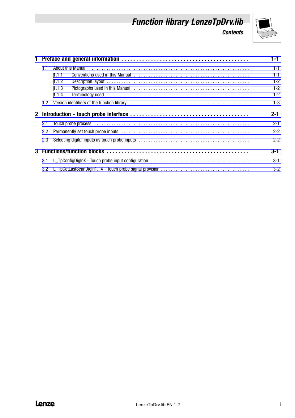 Lenze DDS Function library TpDrv User Manual | Page 3 / 17