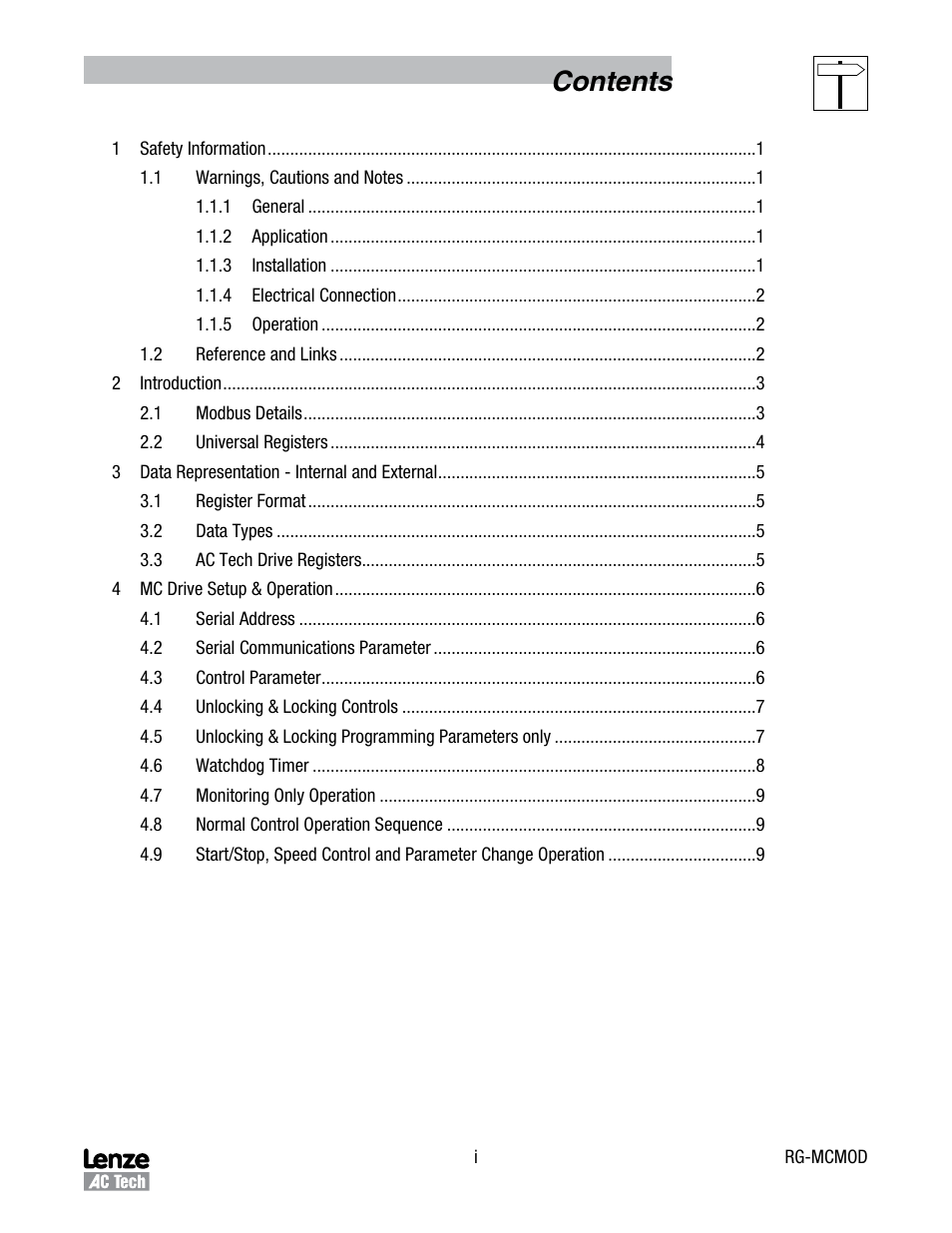 Lenze MC Series Drives User Manual | Page 3 / 35