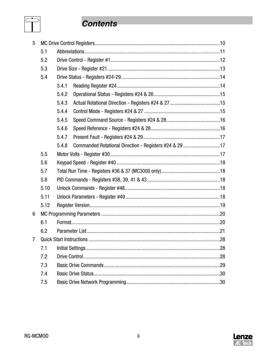 Lenze MC Series Drives User Manual | Page 4 / 35