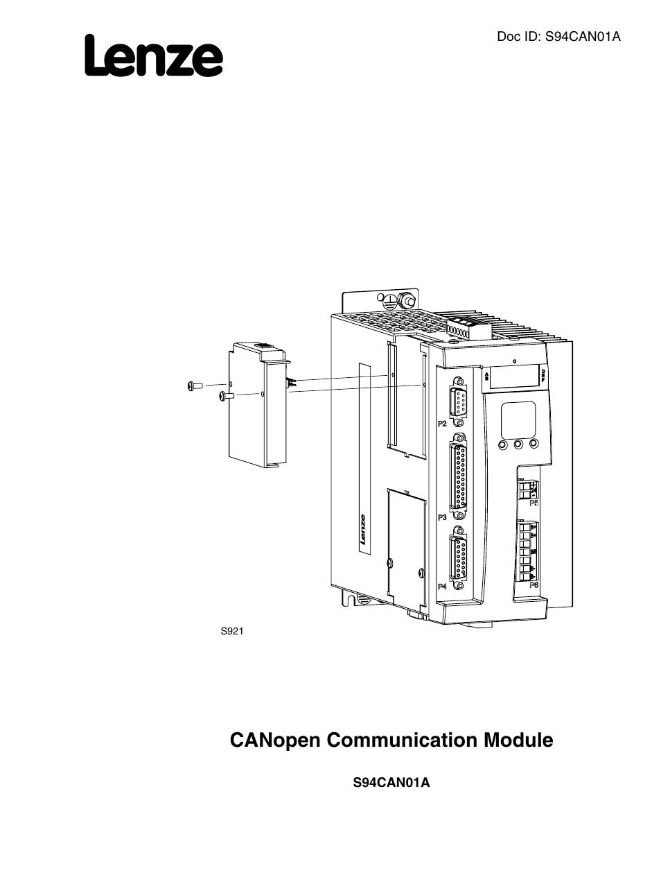 Lenze S94CAN01A User Manual | 16 pages