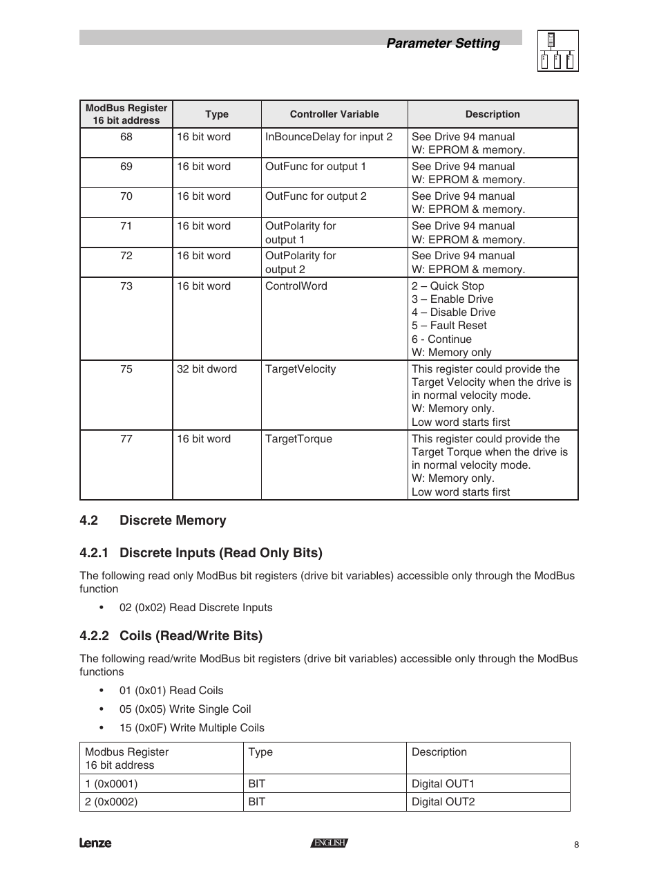 Lenze RS-485 module User Manual | Page 10 / 11