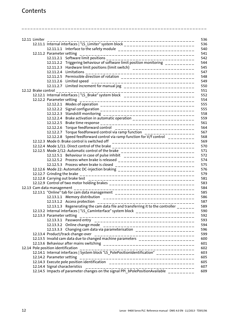 Lenze E94AxPExxxx User Manual | Page 12 / 976